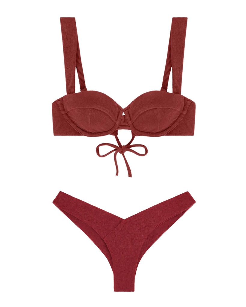 The Clio & Aphrodite Set | Terry Coral Red - AYA Label
