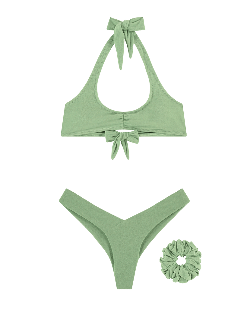 The Penelope & Aphrodite Set | Terry Pistachio + FREE The Scrunchie - AYA Label
