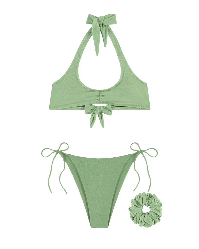 The Penelope & Selene Set | Terry Pistachio + The Scrunchie - AYA Label
